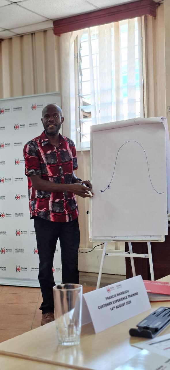 Sakwa Wangara conducting a professional group training session